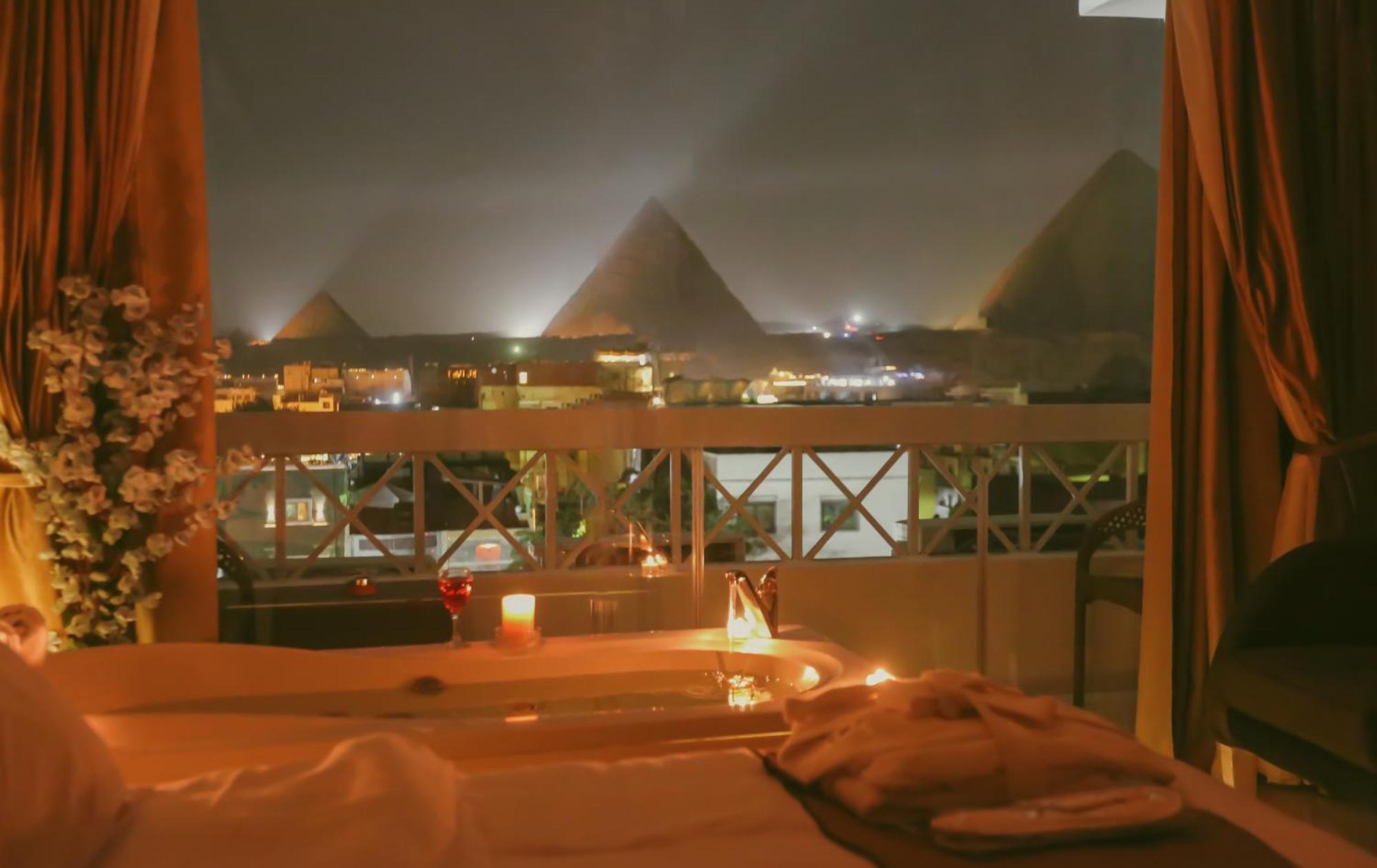 Horizon Pyramid View Inn Kafret el-Gabal Exterior foto